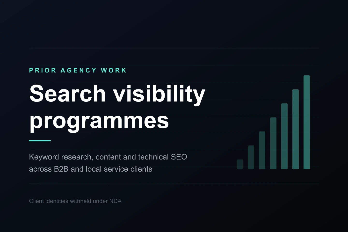 Search visibility programmes website preview