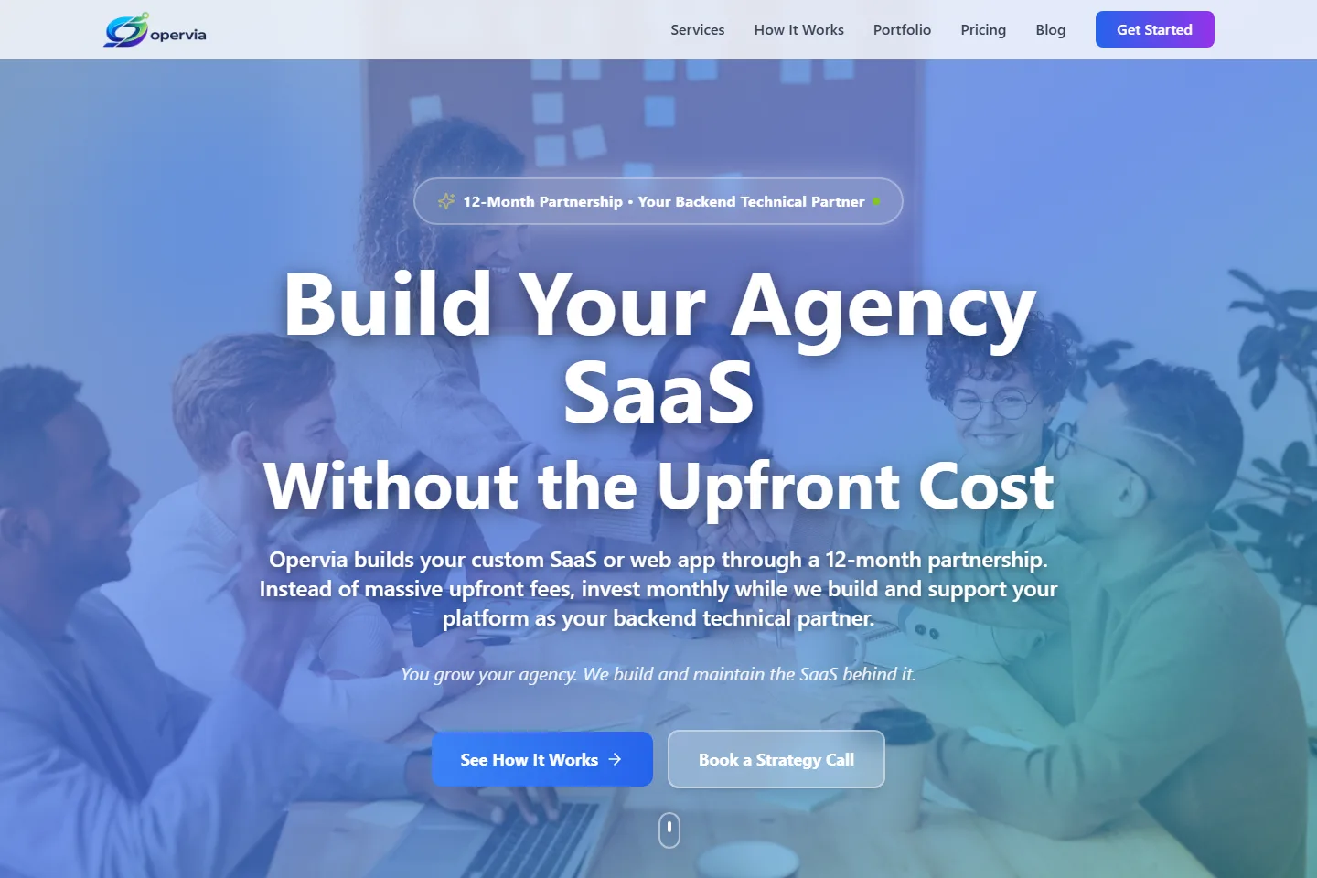 Opervia website screenshot