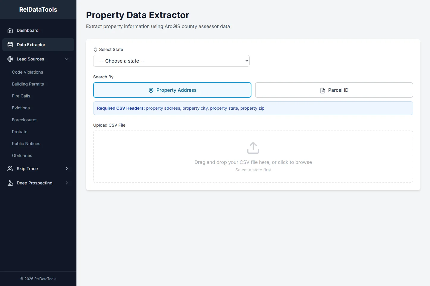 REI Data Tools website preview